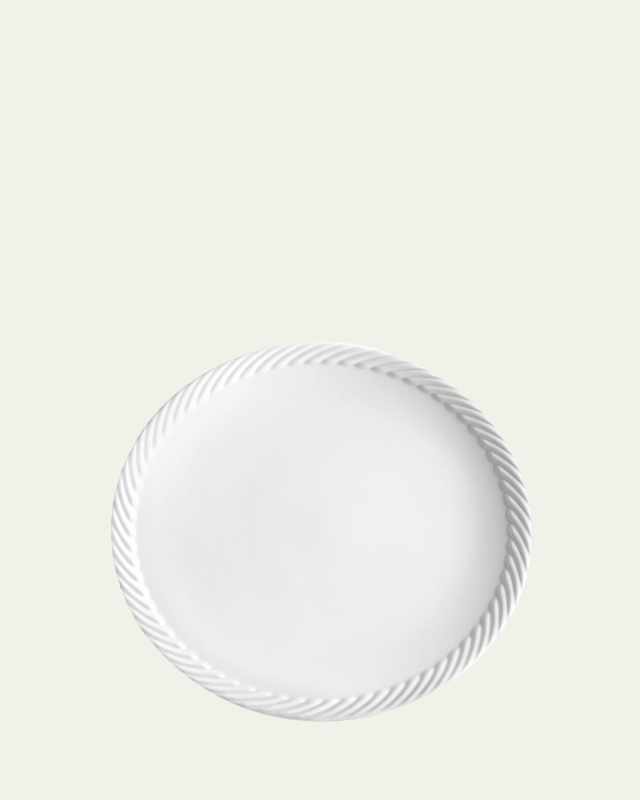 Corde Dinner Plate, White